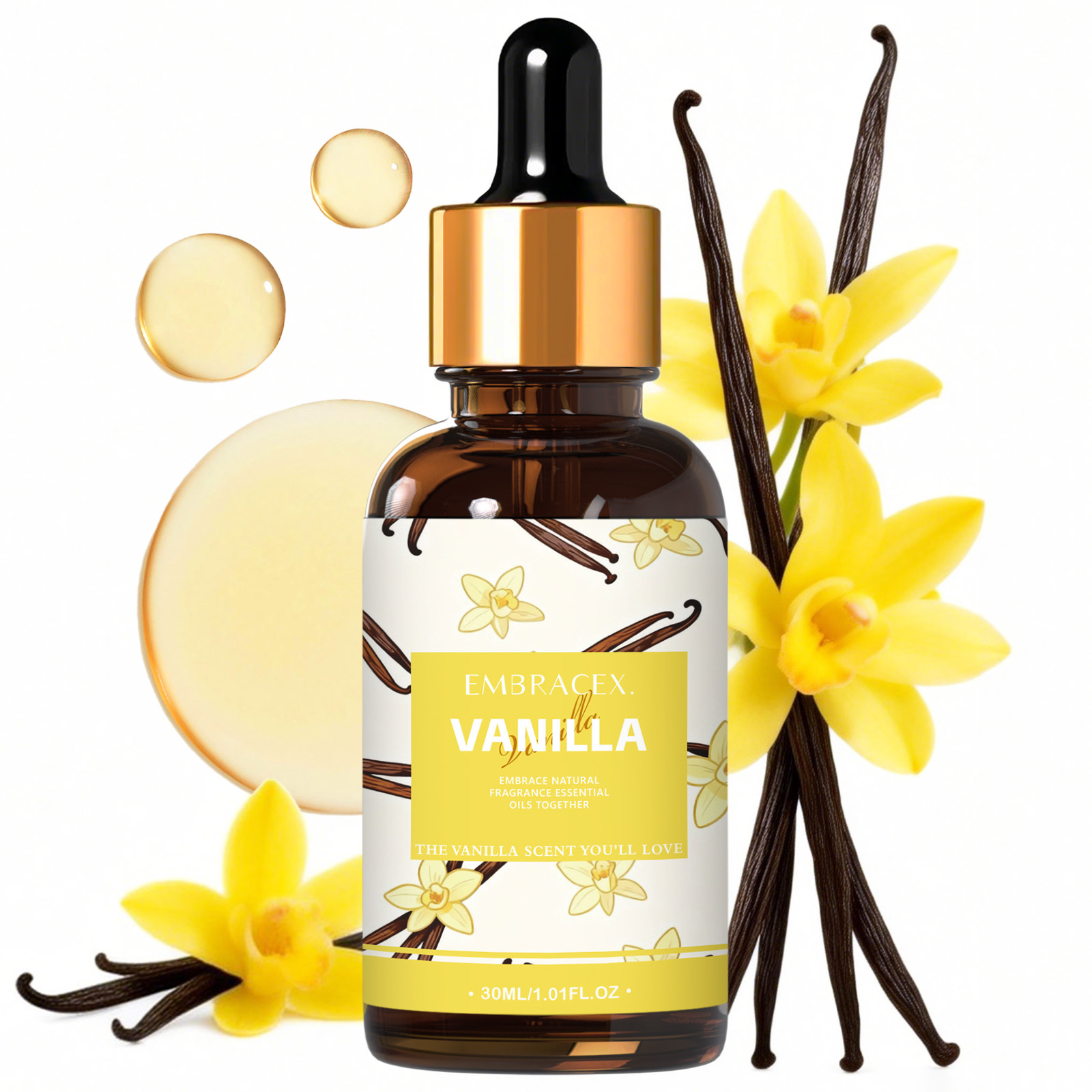 Candle Making Raw Material - Aceite esencial de vainilla de 30ml