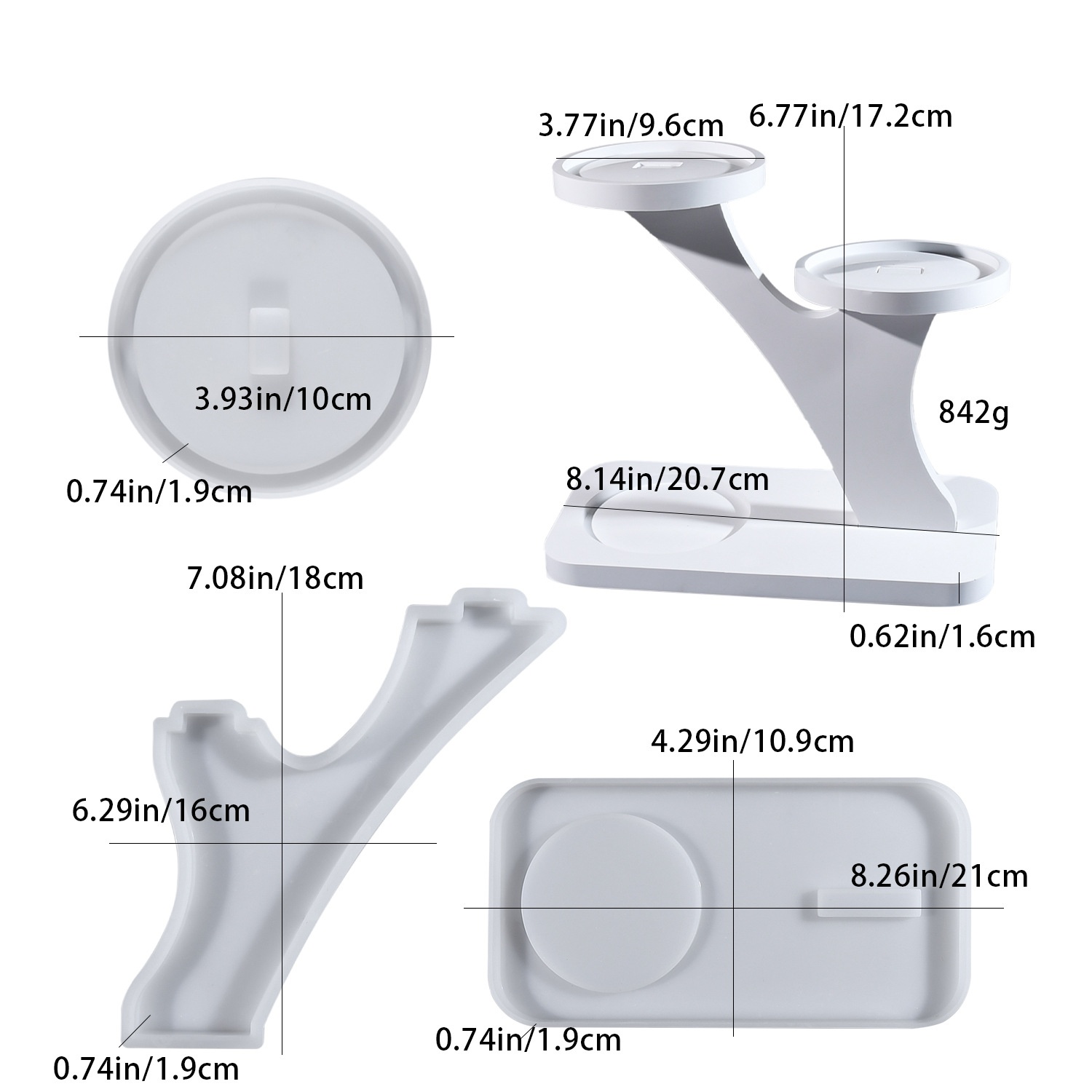 Candle Making Moulds - Molde de silicona DIY para resina