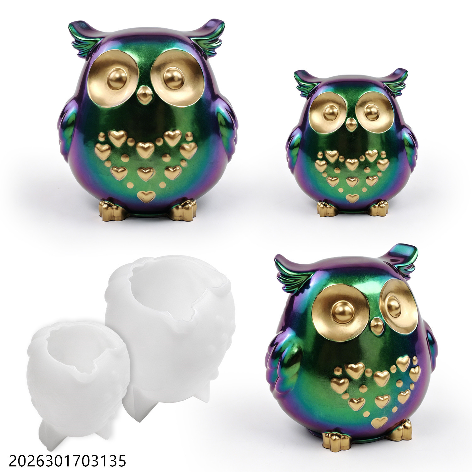 Candle Making Class - Molde de silicona de búho 3D