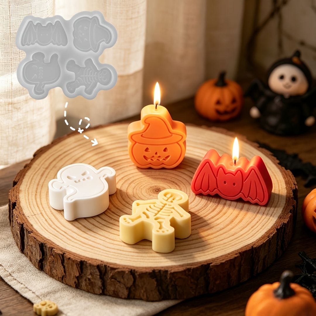 Candle Making Moulds - Juego de moldes de silicona de