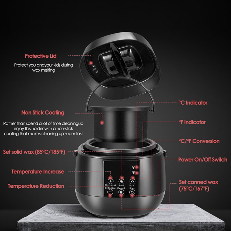 Olla para Derretir Cera para H - Candle Making Temperature reseña y precio