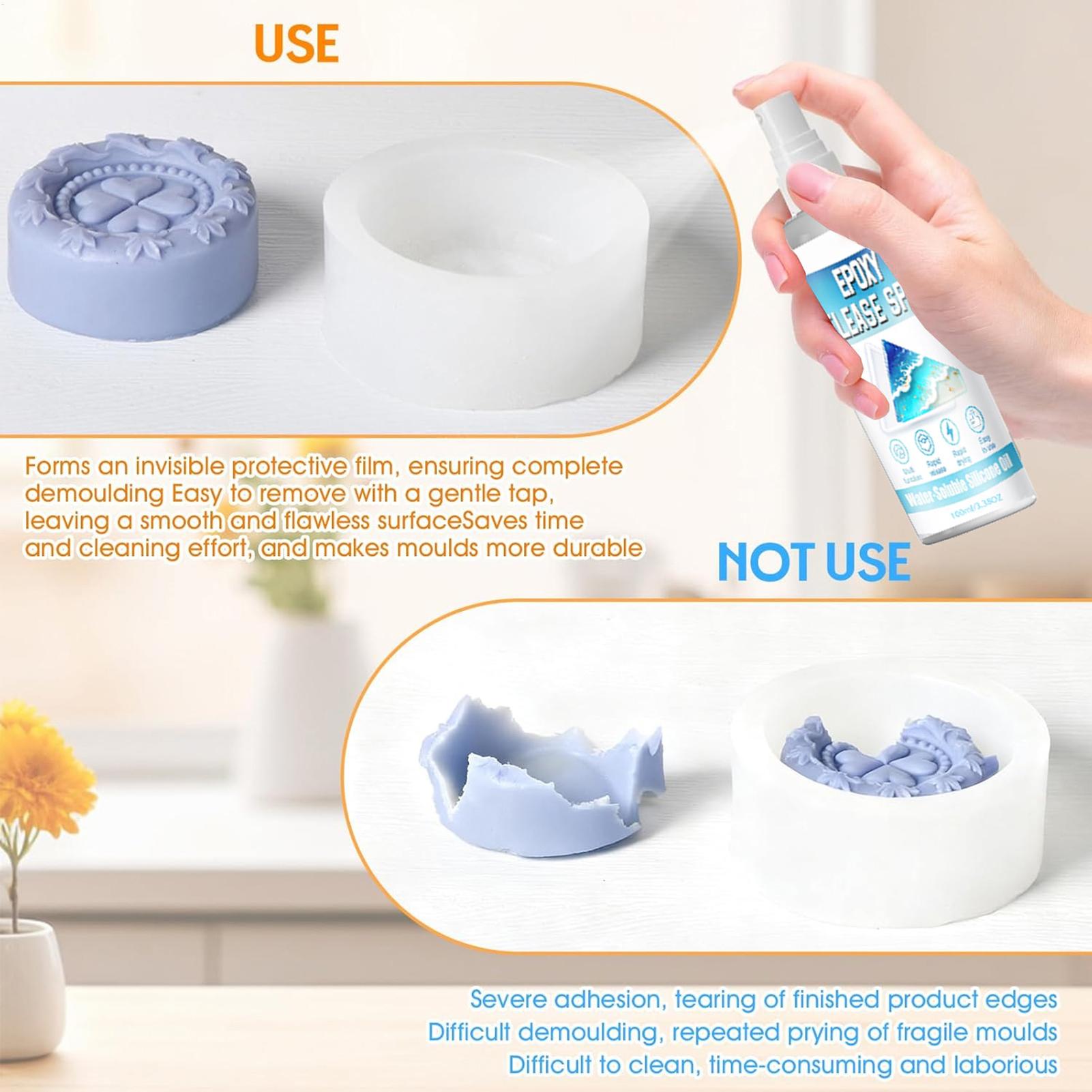 Spray Desmoldante de Silicona, - Candle Making Moulds reseña y precio