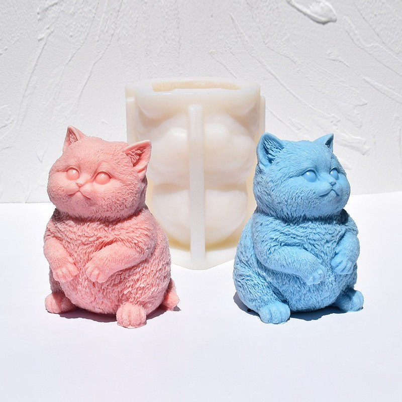 Molde de silicona 3D de gato g - Candle Making Fat reseña y precio