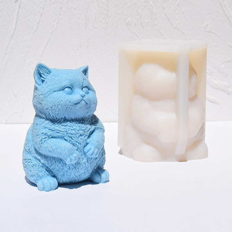 Molde de silicona 3D de gato g - Candle Making Fat reseña y precio