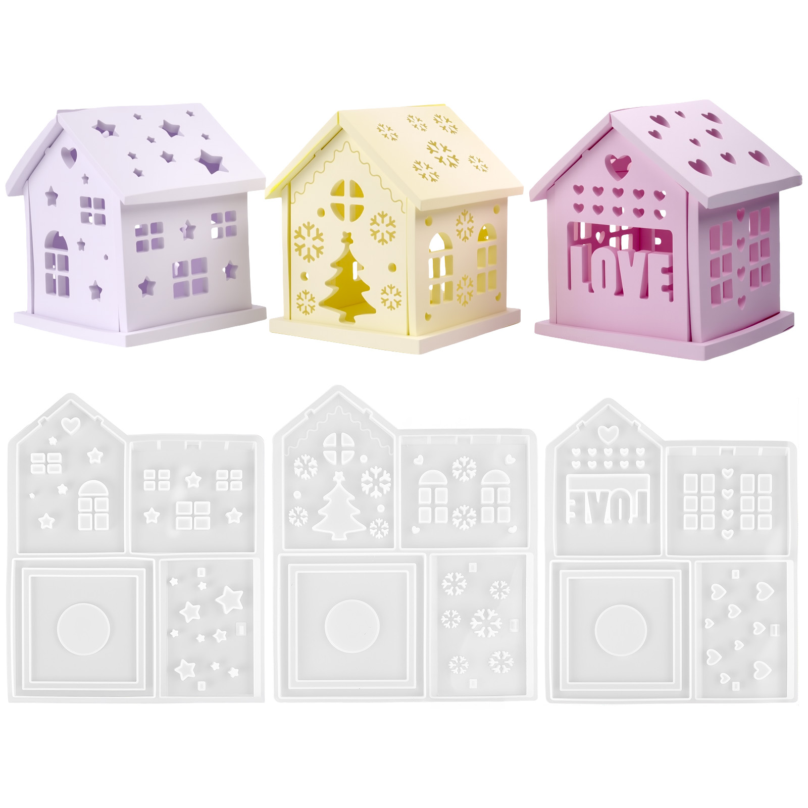 Molde de silicona para casa 3D - Candle Making Class reseña y precio