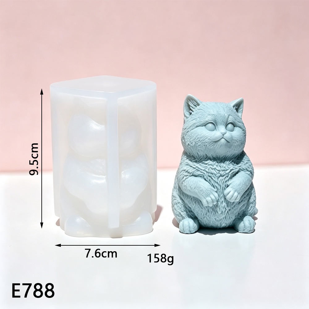 Molde de silicona 3D de gato g - Candle Making Fat reseña y precio