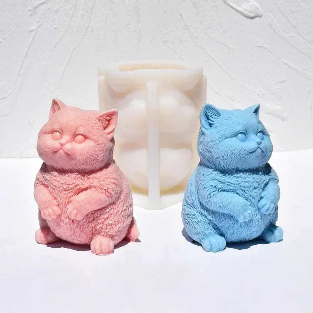 Molde de silicona 3D de gato g - Candle Making Fat reseña y precio