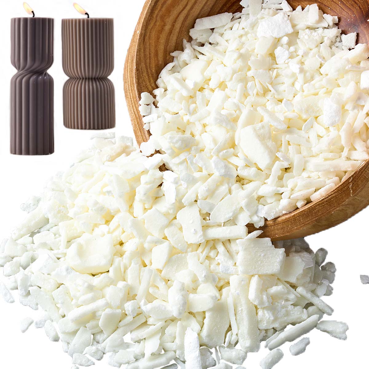 Cera de soja blanca pura de 1  - Candle Making Experience reseña y precio