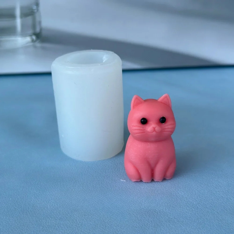Molde de silicona 3D de gato g - Candle Making Fat reseña y precio