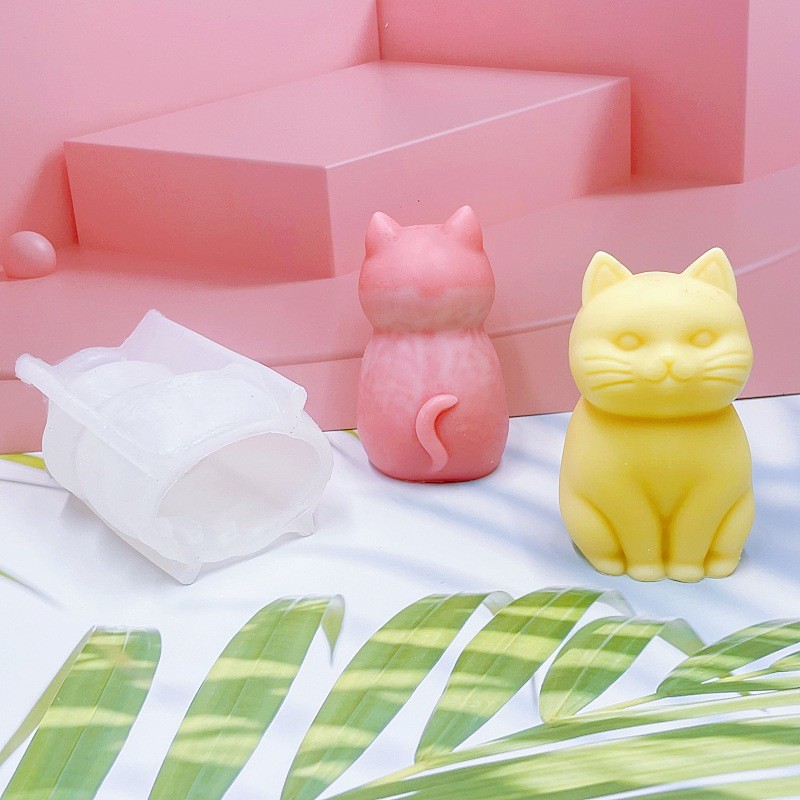 Molde de silicona 3D de gato g - Candle Making Fat reseña y precio