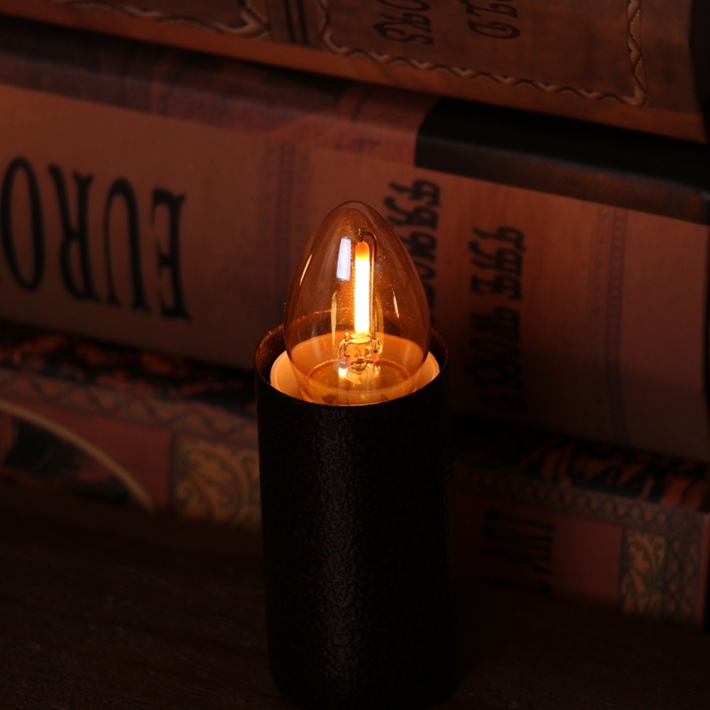 Bombilla de filamento LED E12  - Uv Inhibitor Candle reseña y precio