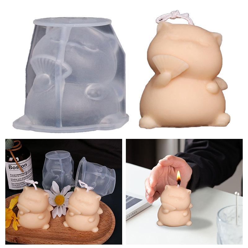 Molde de vela de silicona con  - Candle Making Fat reseña y precio
