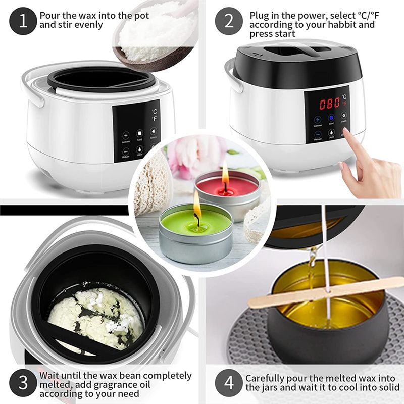 Olla para derretir cera para h - Candle Making Temperature reseña y precio