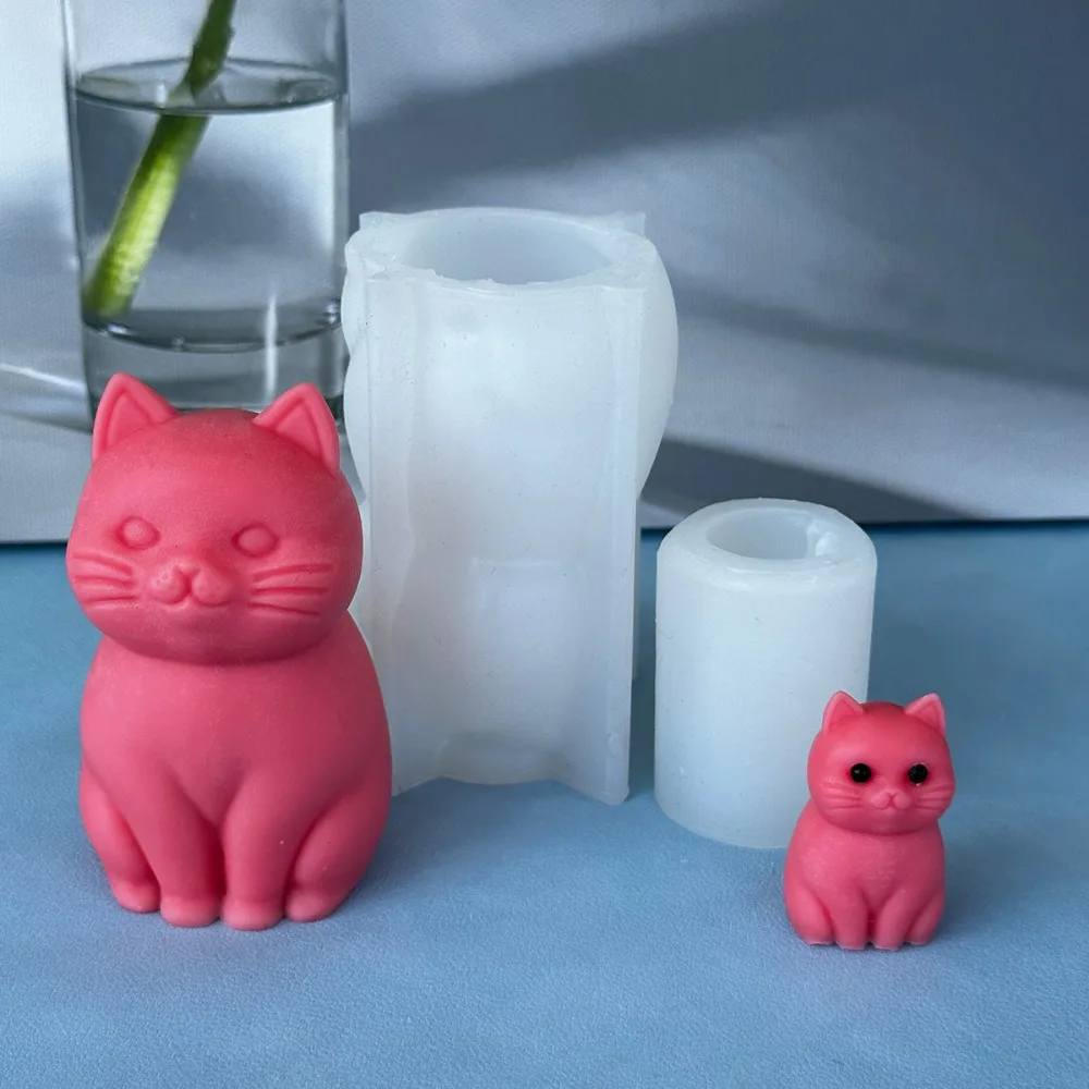 Molde de silicona 3D de gato g - Candle Making Fat reseña y precio